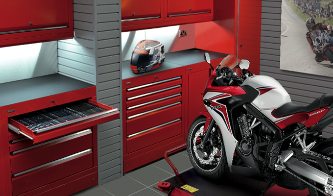 Motorcycle Enthusiasts Tool Cabinet