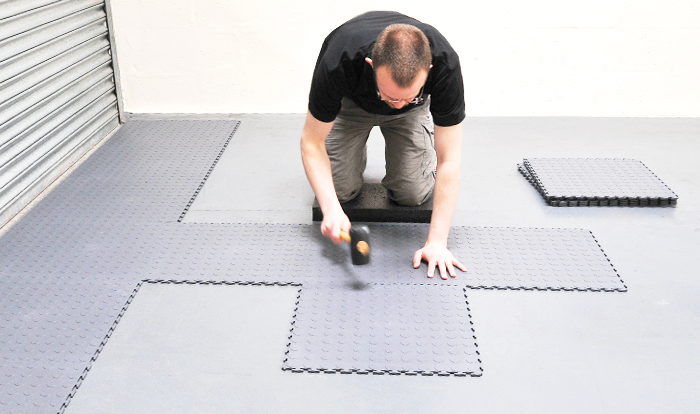 How To Install Garage Floor Mats or Tiles in Cold Weather